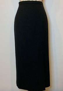 Vintage Talbots long wool pencil skirt with front slit fully lined 10P