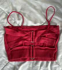 Burgundy Crop Top