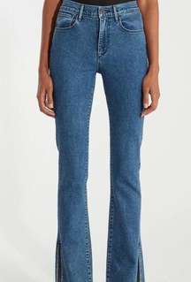 3X1 High Rise Split Seam Bell Jeans in Hester Size 32 NWT