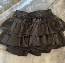 Black Ruffle Skort