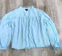 Who What Wear baby Blue blouse