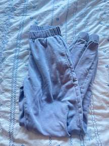 Sky Blue Brandy Cuff Sweatpants