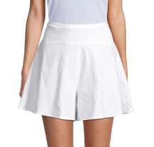 Vince Linen Blend White High Waisted Shorts Size 4