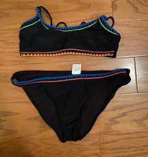 Blue Crochet Bikini Set