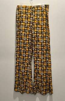 Full Circle Trends Women's Yellow Plaid Christmas Pajama Pants