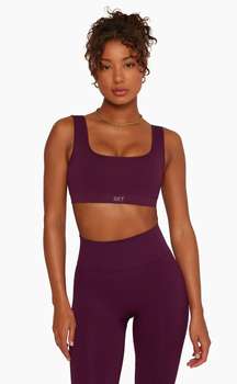 Sculptflex Box Cut Bra Maroon Bells