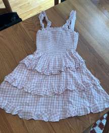 Gingham Ruffle Dress