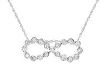 Haus of Brilliance Sterling Silver 1/4 cttw Diamond Infinity Pendant Necklace