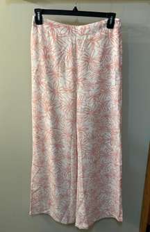 Wide Leg Floral Pants