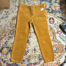 skinny high rise button fly corduroy pants women’s 32. Pilcro by Anthropologie