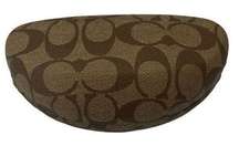 COACH Signature jacquard hard sided sunglasses case sunglasses holder