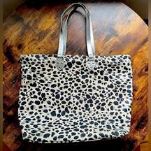 Isaac Mizrahi Live leopard print tote bag