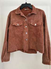 Altar’d State Brown Corduroy Jacket Size Small