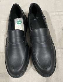 A New Day Black Patent Leather Loafers