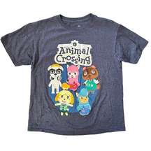 Nintendo Animal Crossing Heather Navy Blue Adult Tee - Size M