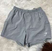 Grey Unlined Shorts