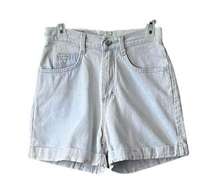 Denim High Waisted Basic Fit Jean  Riders Shorts. Size 14