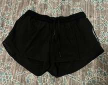 Black Lululemon Hotty Hot Shorts