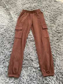 Brown Cargo Joggers