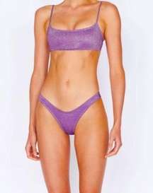 NWT Triangl Mica Violet Sparkle Bikini with Bag!