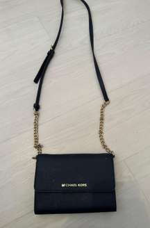 Navy Micheal Kors Crossbody Purse