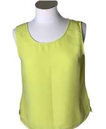 Y2K neon green sleeveless tank