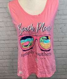 SIMPLY SOUTHERN Beach Please High/Low NWT
Tank Top Pink-Small