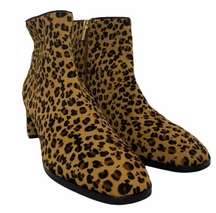 Via Spiga Vinson Genuine Calf Hair Cheetah Bootie