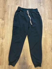 Figs Technical Collection Joggers Scrub Pants Size M Dark Blue Medical Pockets