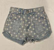 Polka Dot Mini Shorts