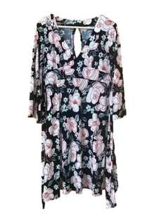 BELLE du Jour floral bell sleeve dress approximate size M