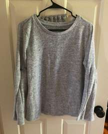 Grey Bell Sleeve Sweater