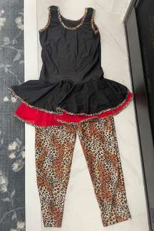 Dancewear Leopard Costume One Piece