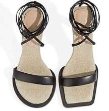 Jacquemus Lace-Up Gladiator Square around Mixed-Toe Sandals sz 40 US 9