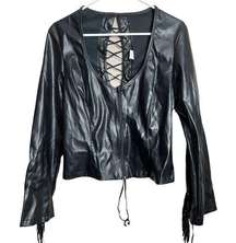 Fredericks of Hollywood Black Corset Style Jacket