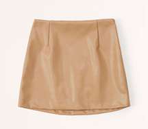 Abercrombie Vegan Leather Mini Skirt