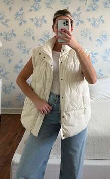 White Puffer Vest