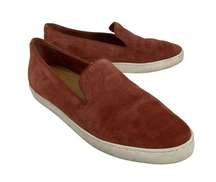 Birdies the Swift Shell Suede Flat Slip On Sneaker Shoes Nutmeg Brown Orange 7.5