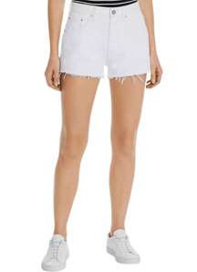 Boyish Women’s Cody High-Rise Cut Off Denim  White Sz 26