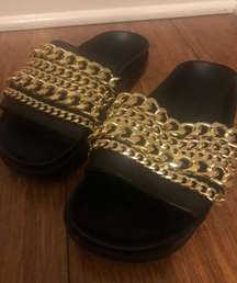 Chain Black Slides