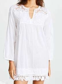 New. Pilyq Water Lily White tunic. XS/S Regularly $134