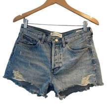 Aritzia Denim short mid loose Forum Ex Boyfriend light Jeans women size 26