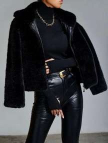 Black Faux Fur Jacket