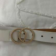 White And Gold Belt 