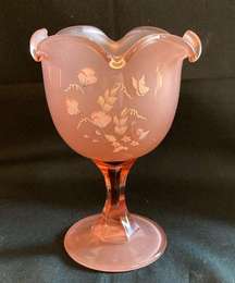 Fenton Glass Company Signed Goblet