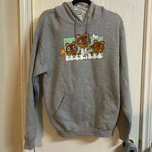 Nintendo Animal Crossing Gray Hoodie Size M