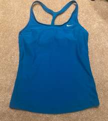 Blue Racerback Workout Tank