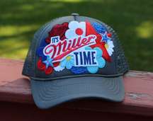 Patriotic Miller Light Trucker Hat