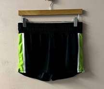 Xersion Black & Green Stripe Athletic Shorts