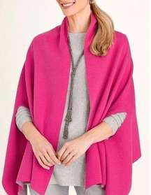 New. Chico’s pink reversible travel wrap. Retails $119